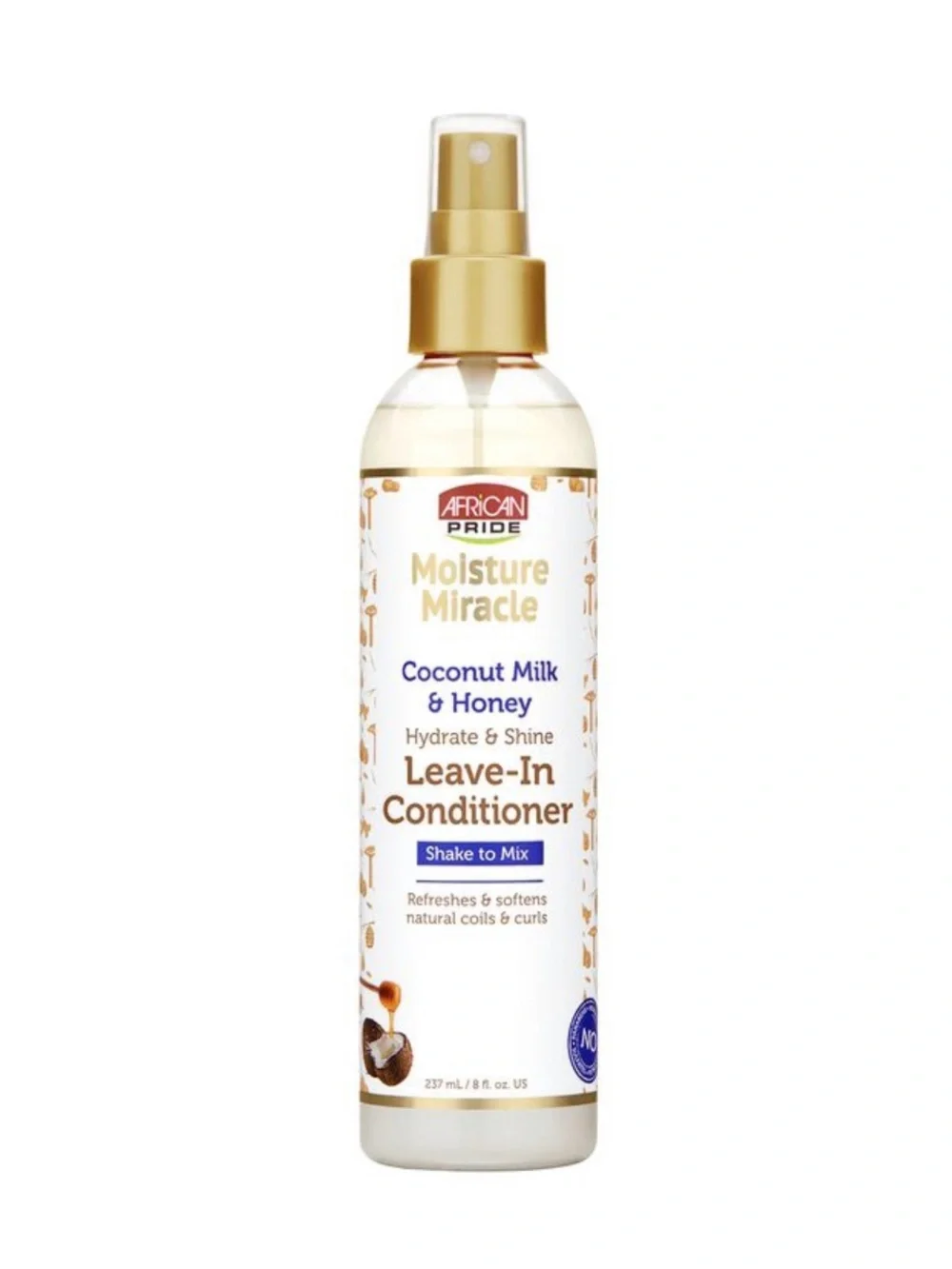 African pride Moisture Miracle Coconut Milk & Honey Leave-In Conditioner -3 pack